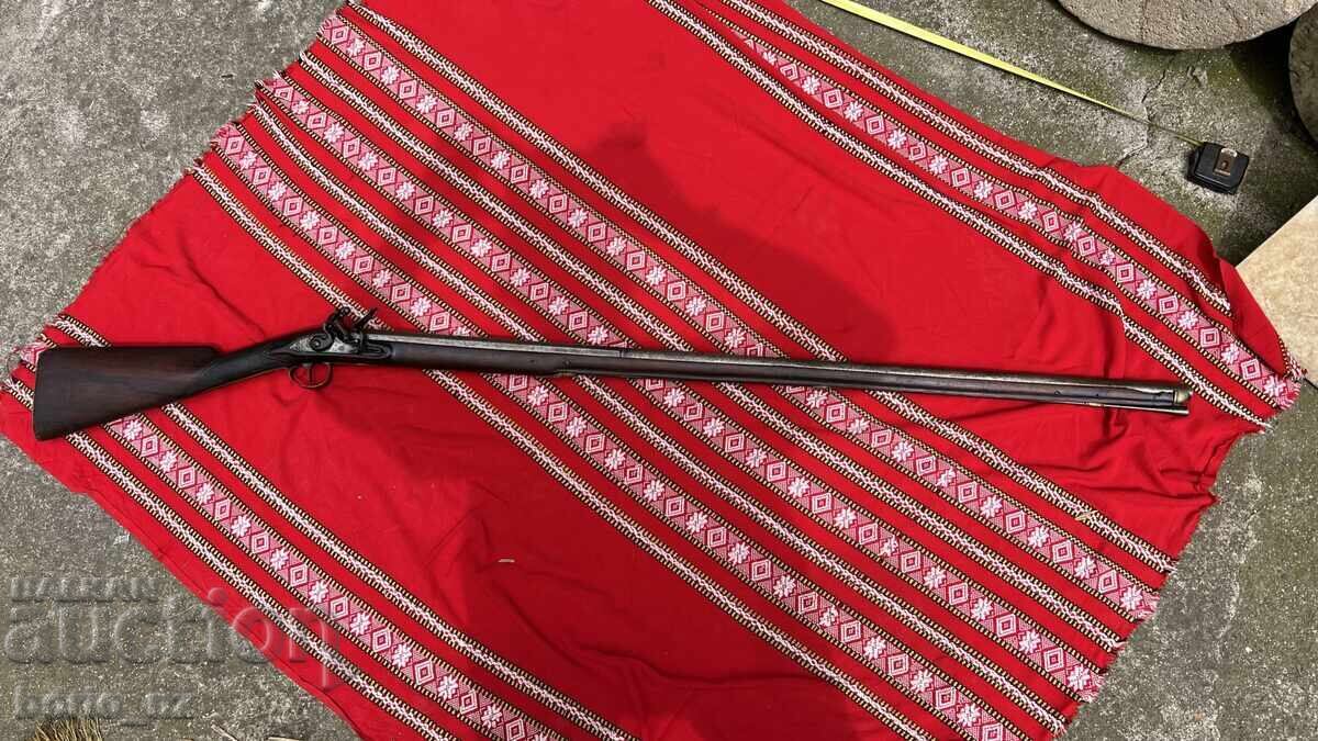 10820. Turkish Flintlock Army Rifle 19th Century, Very Well Preserved