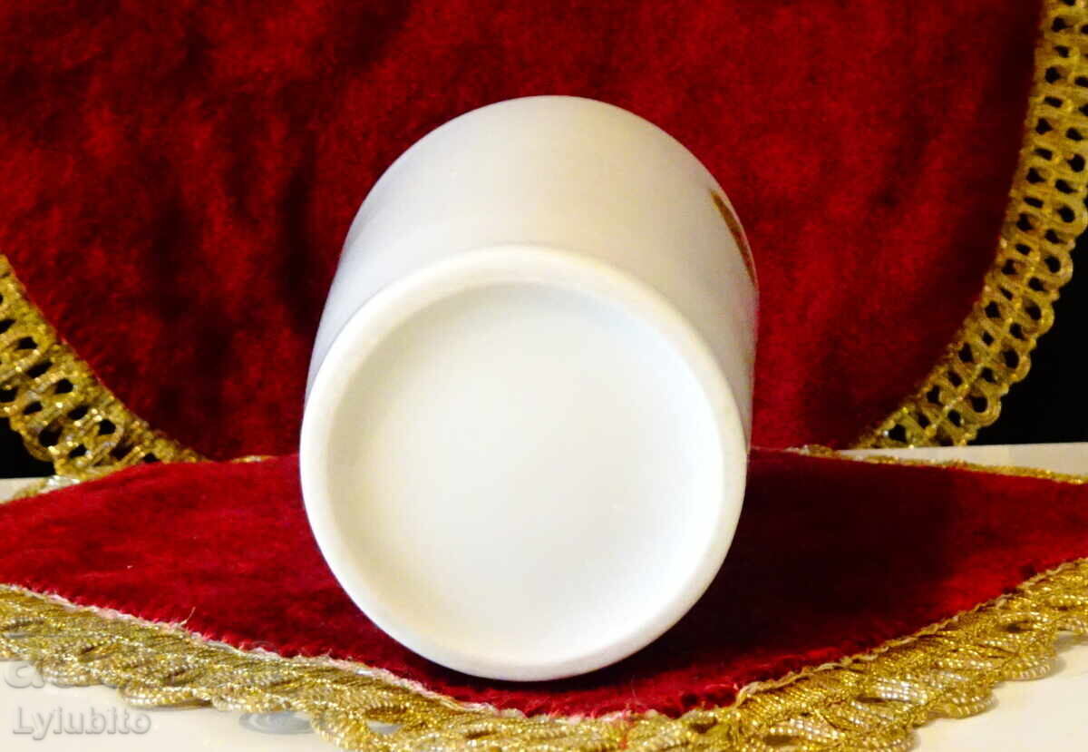 Bavarian porcelain vase, gold, label - 5 Bavarian porcelain vase, gold, label - 5