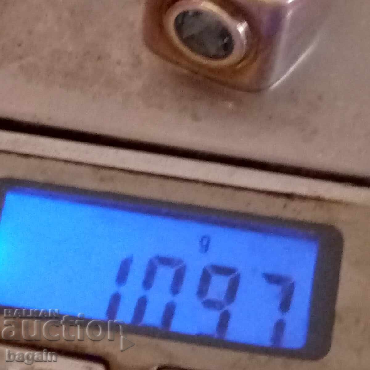 Silver ring with topaz - 5 Silver ring with topaz - 5