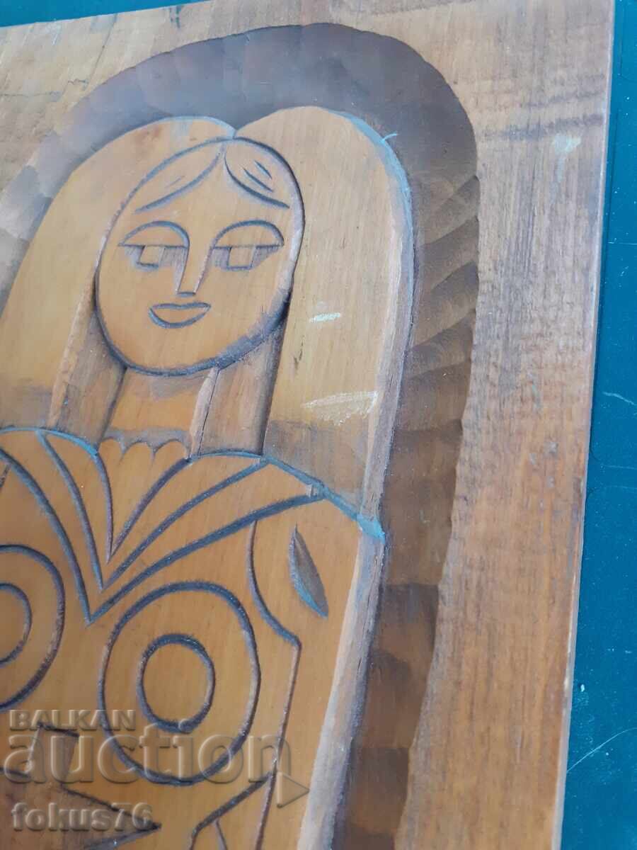 Livrarea Panou de perete sculptat în lemn, original bulgăresc Livrarea Panou de perete sculptat în lemn, original bulgăresc