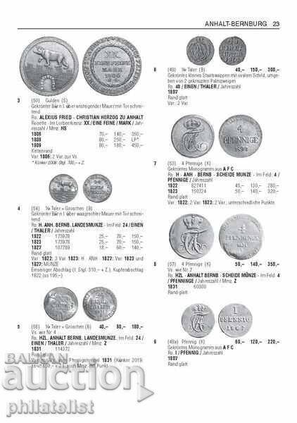 Delivery of German coin catalog from 1800 to now Delivery of German coin catalog from 1800 to now