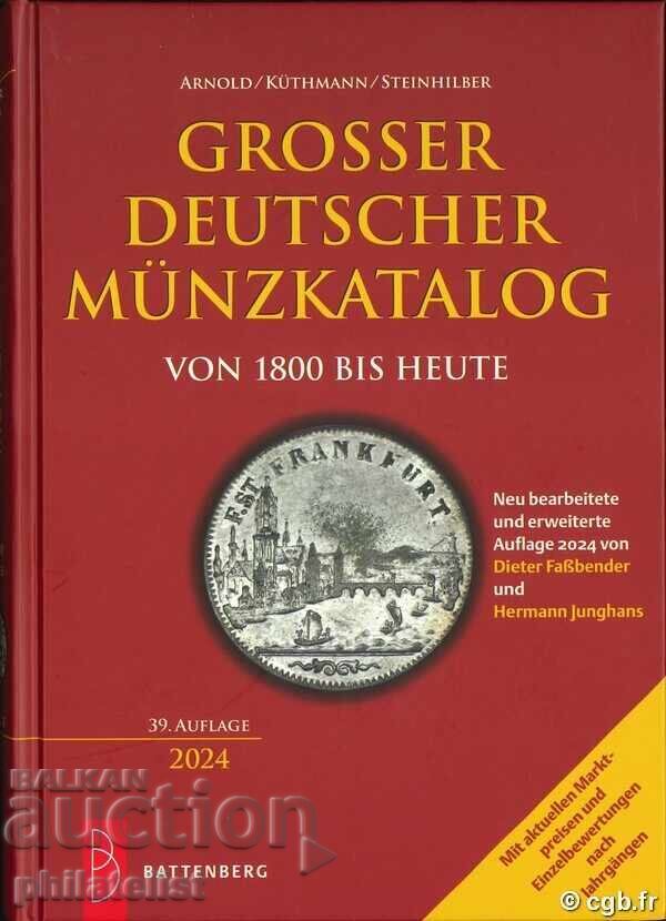 Catalog german de monede din 1800 până în prezent cu preț 98.00 BGN | € 50.11 Catalog german de monede din 1800 până în prezent cu preț 98.00 BGN | € 50.11