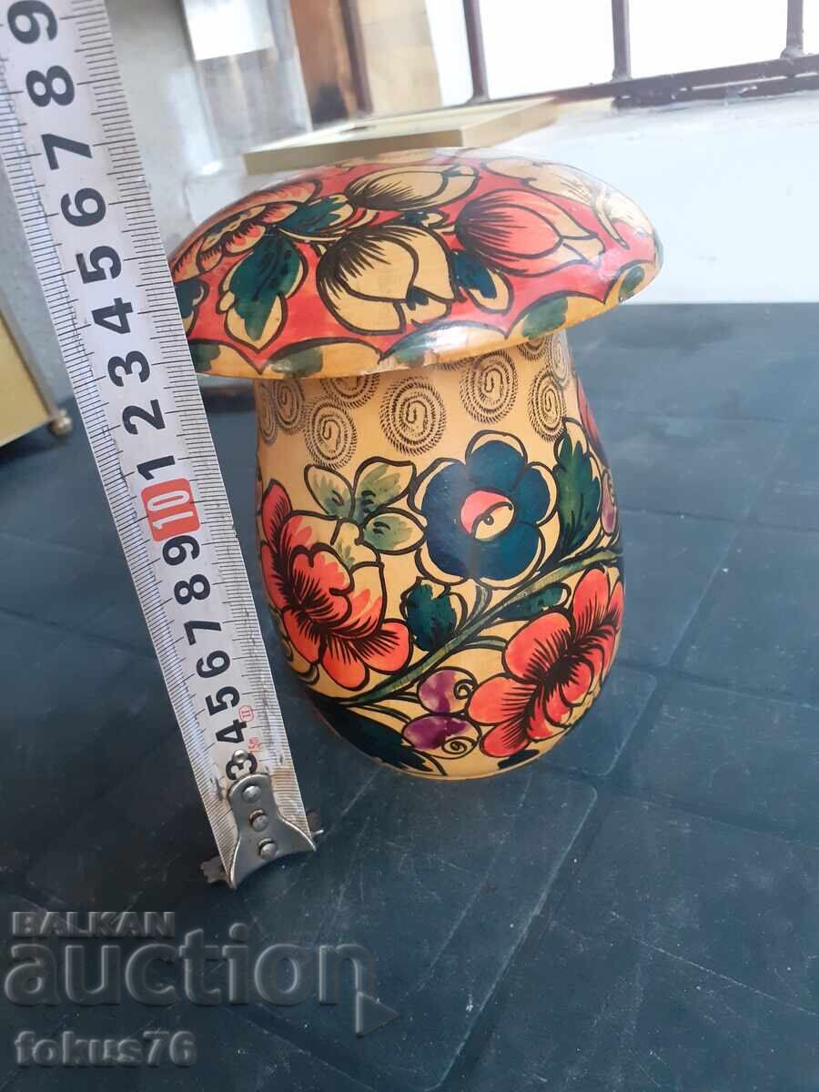 Russian wooden toy mushroom painted Matryoshka - 6 Russian wooden toy mushroom painted Matryoshka - 6