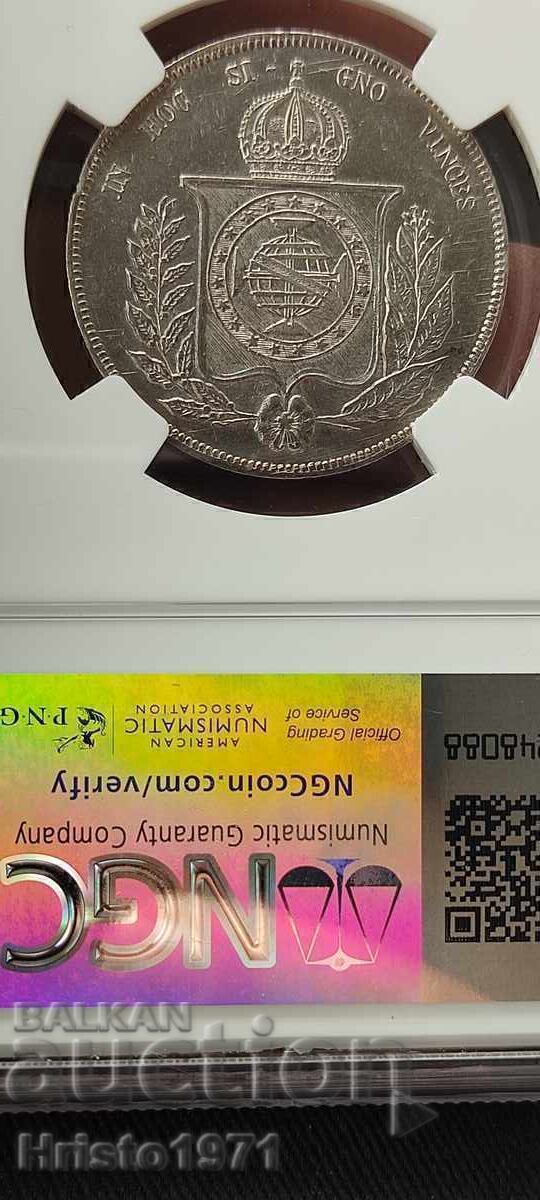 1000 reĭsi 1855 Brazilia cu preț € 70.00 | 136.91 BGN