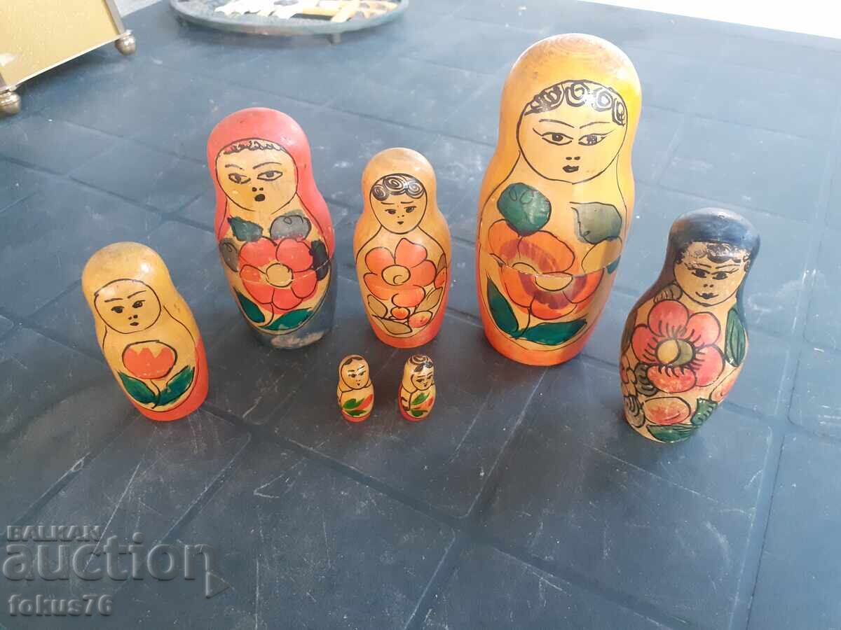 Lot of old Russian matryoshka doll figure toy with price 59.00 BGN | € 30.17