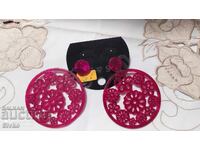 Cercei noi mari 6,8 cm, plastic