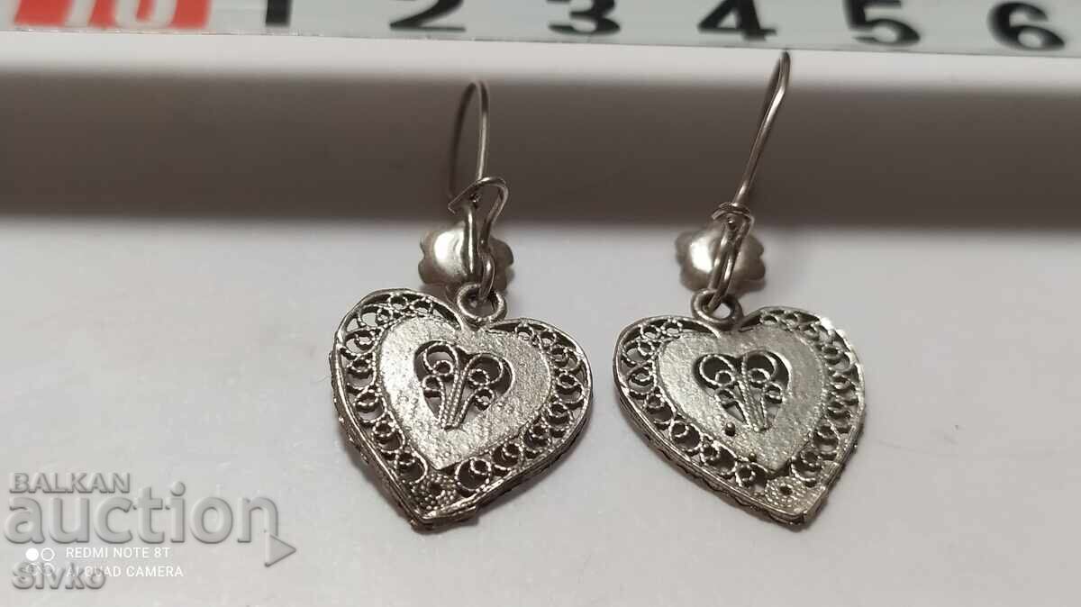 Аукцион Обици филигран Възраждане идеално за годините си състояние Аукцион Обици филигран Възраждане идеално за годините си състояние