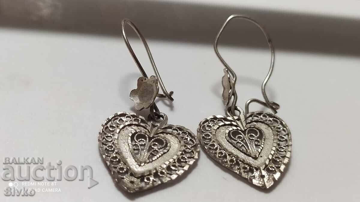 Обици филигран Възраждане идеално за годините си състояние Обици филигран Възраждане идеално за годините си състояние