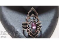 Inel India safir roz