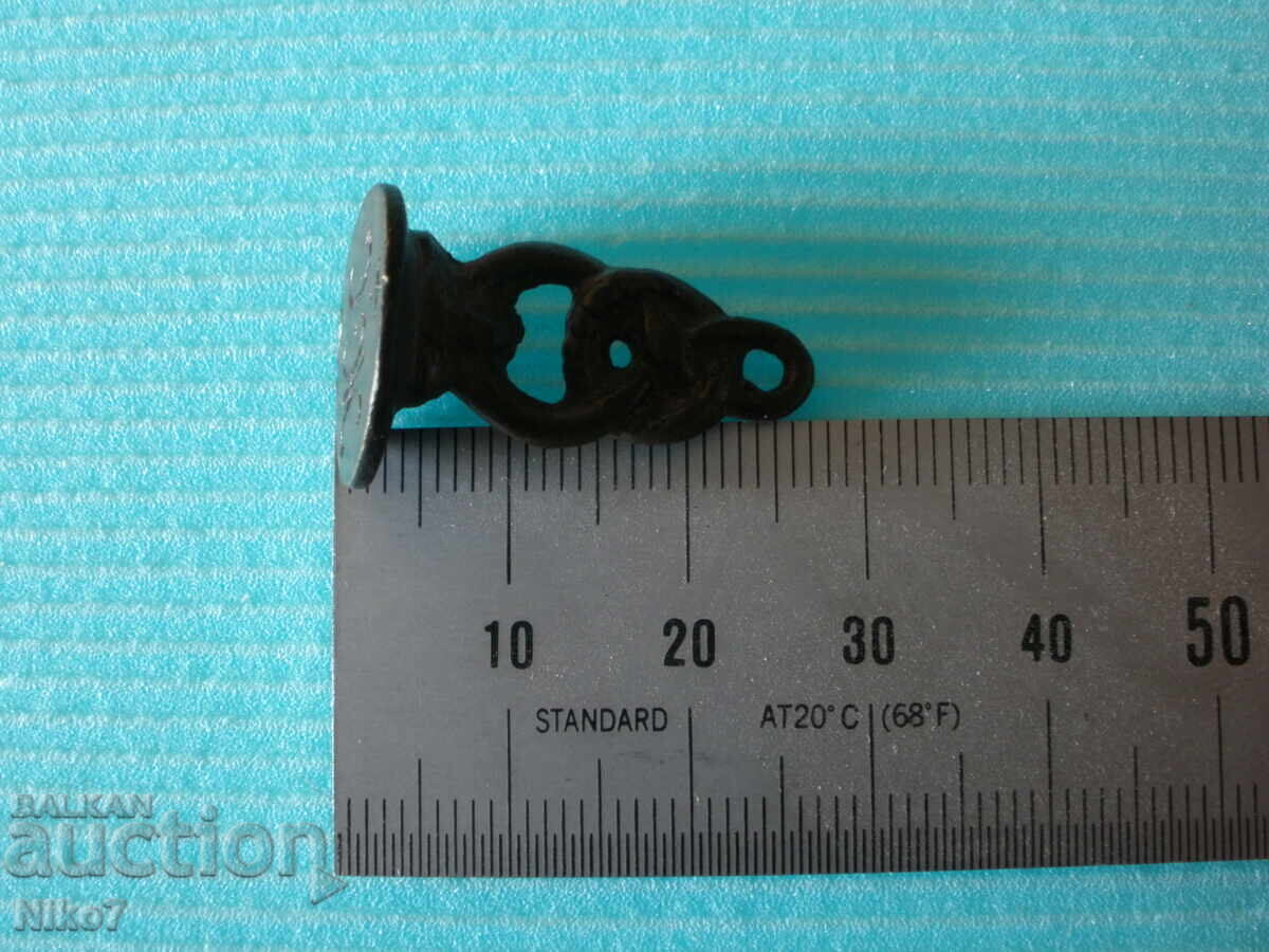 Revival-era, antique, bronze, personal seal - 6