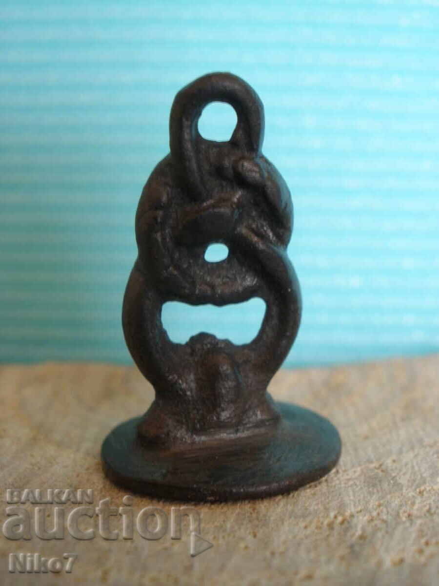 Revival-era, antique, bronze, personal seal