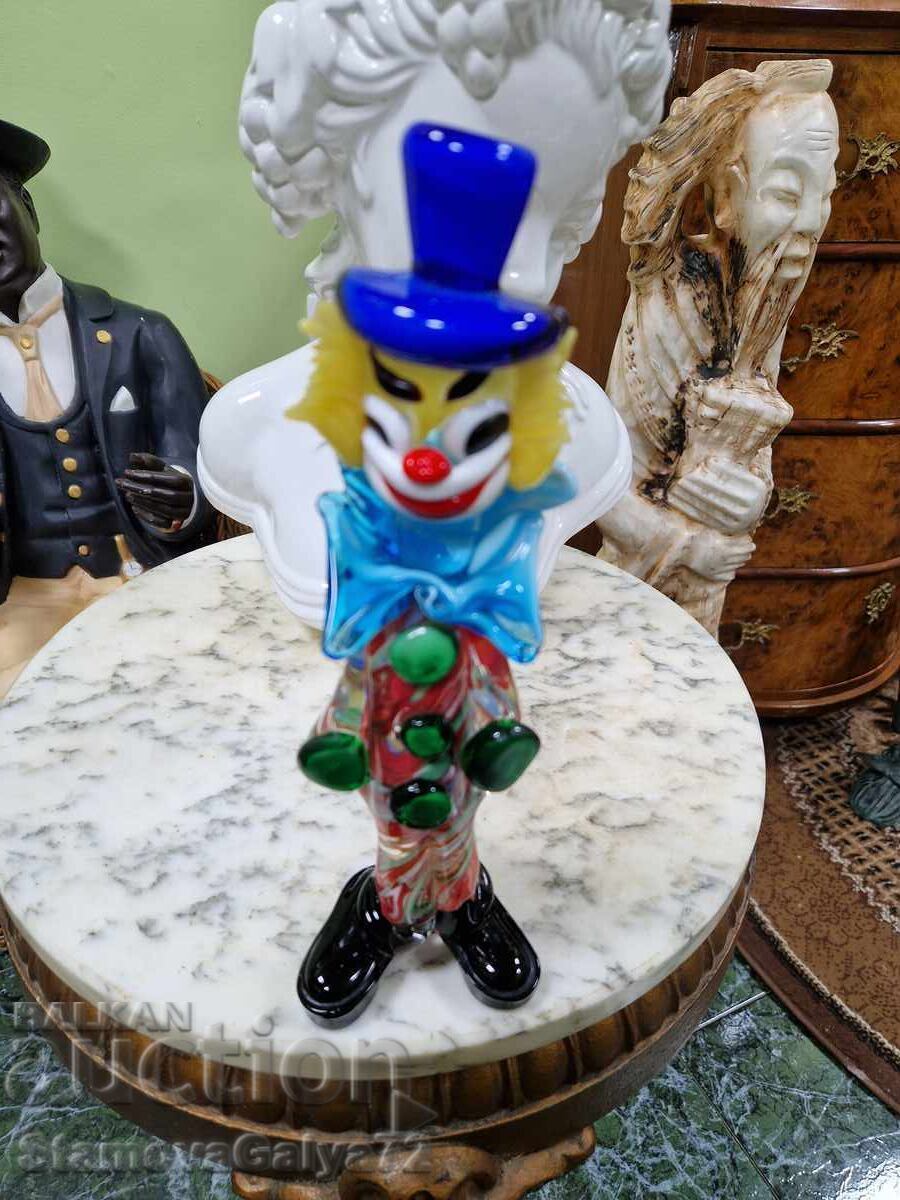 Statuetă vintage Murano clovn figurină italiană cu preț € 136.00 | 265.99 BGN