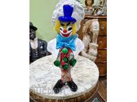 Statuetă vintage Murano clovn figurină italiană