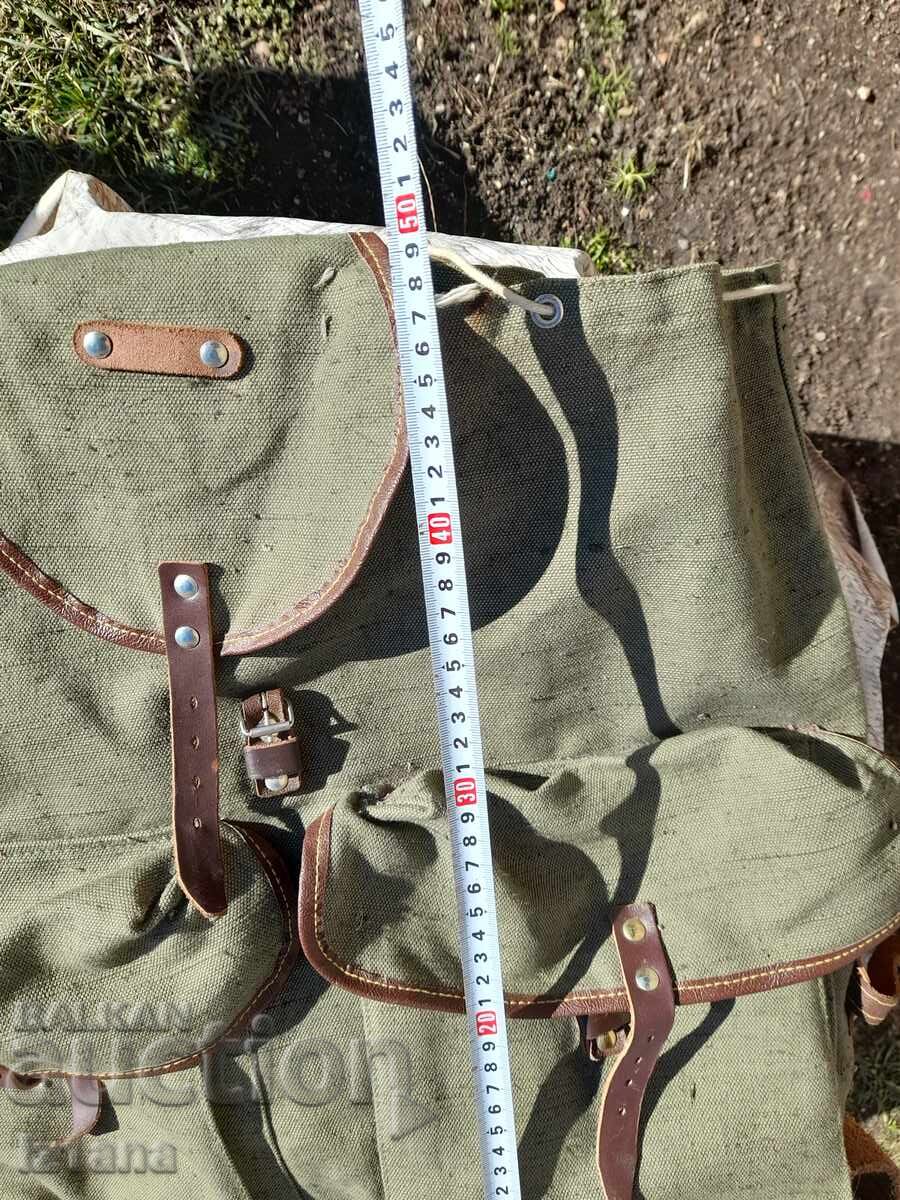 Delivery of Old canvas backpack Delivery of Old canvas backpack