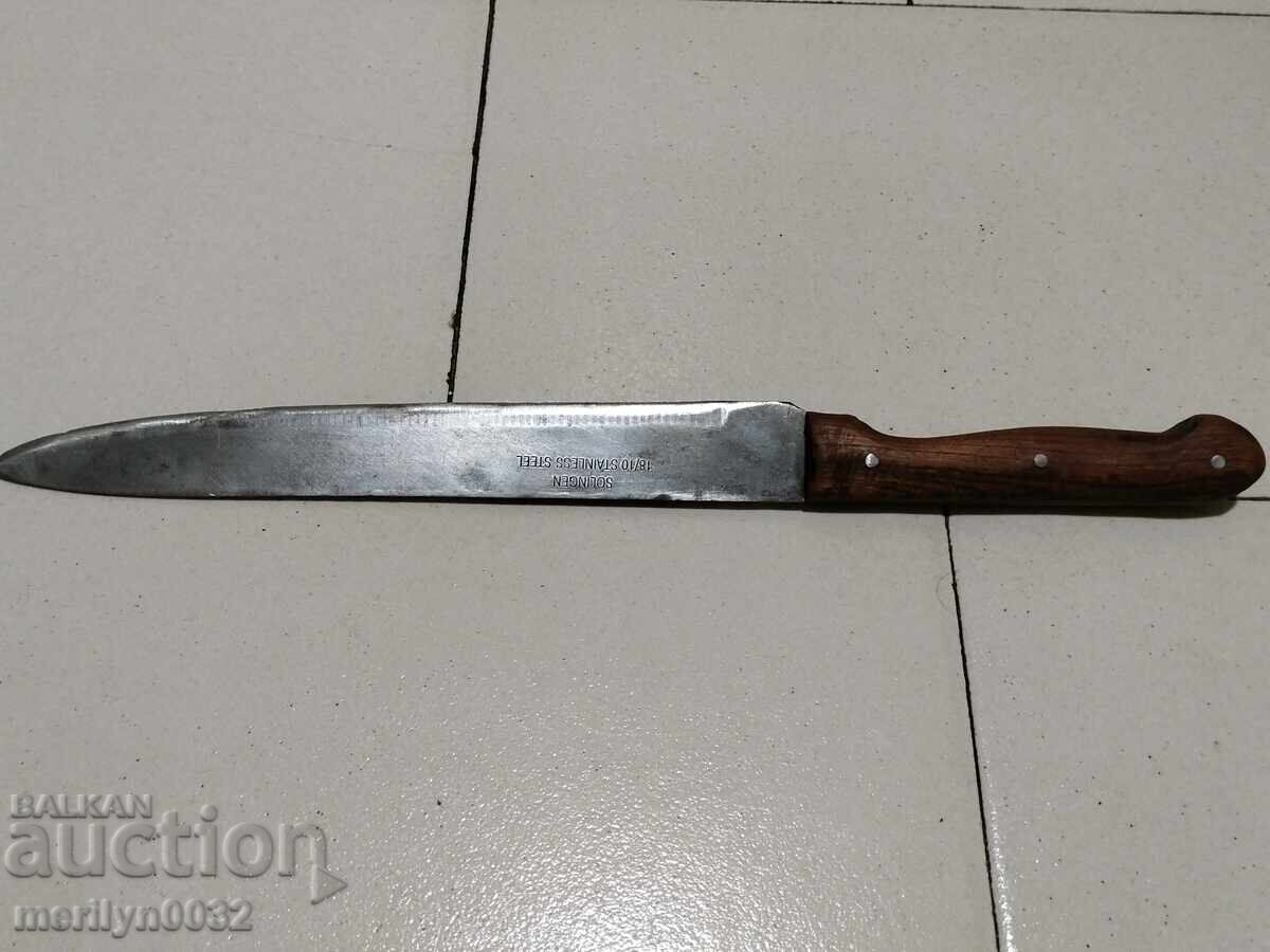 Auction Large German Chef's Knife Solingen Auction Large German Chef's Knife Solingen