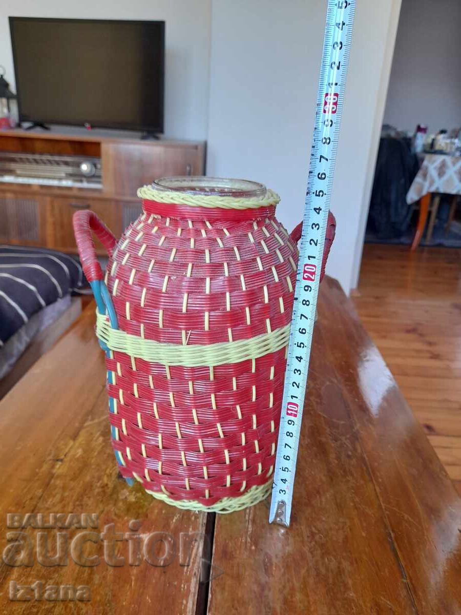 Δημοπρασία Παλιό ψάθινο βάζο Δημοπρασία Παλιό ψάθινο βάζο