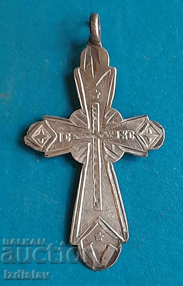 Παλαιός ασημένιος σταυρός της τσαρικής Ρωσίας με τιμή 60.00 BGN | € 30.68