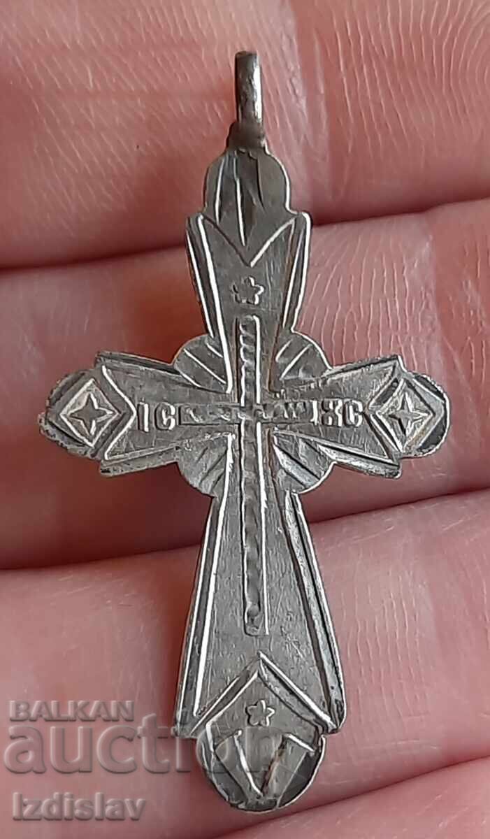 Παλαιός ασημένιος σταυρός της τσαρικής Ρωσίας