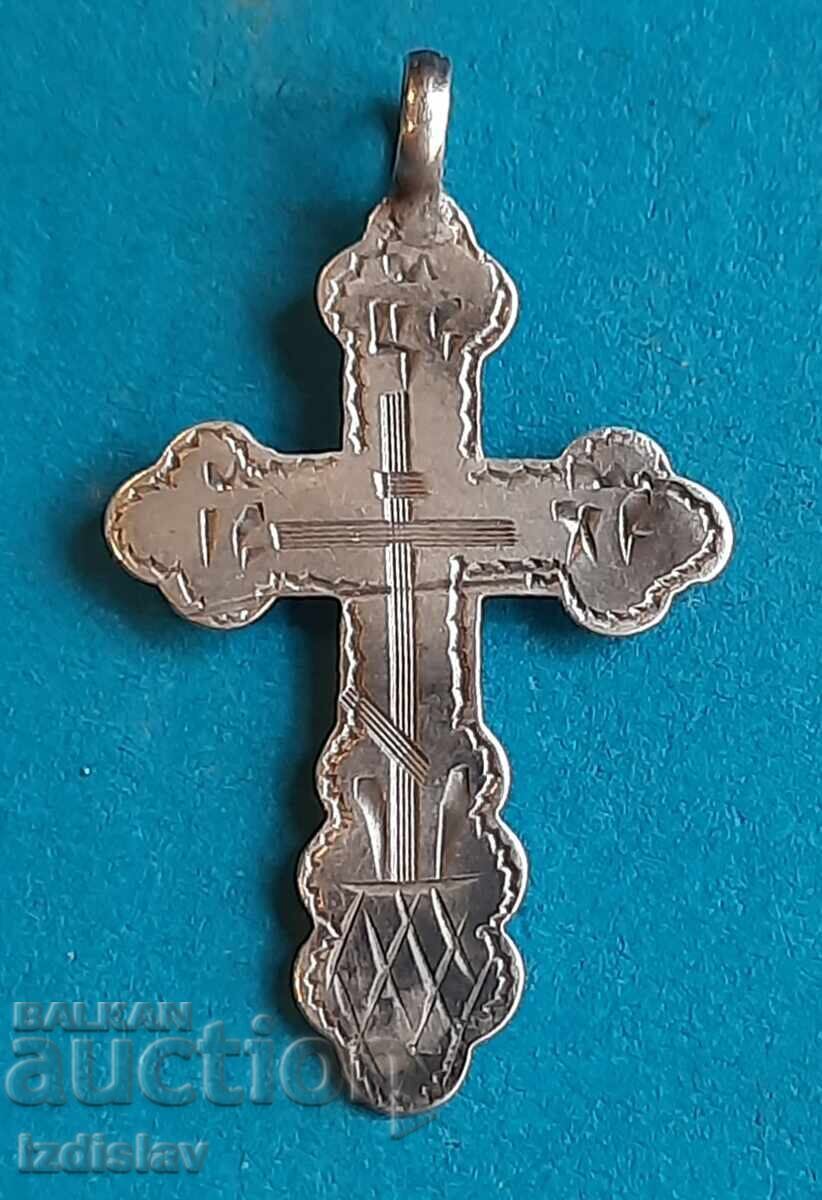 Παλαιός ασημένιος σταυρός της τσαρικής Ρωσίας Παλαιός ασημένιος σταυρός της τσαρικής Ρωσίας
