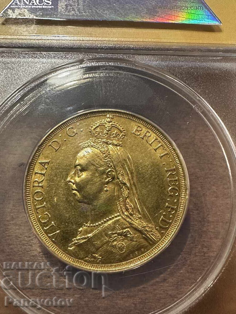 2 λίρες στερλίνες ΣΟΥΒΕΡΑΙΝ 1887 Ηνωμένο Βασίλειο NGC PCGS au 58 με τιμή € 3300.38 | 6454.98 BGN 2 λίρες στερλίνες ΣΟΥΒΕΡΑΙΝ 1887 Ηνωμένο Βασίλειο NGC PCGS au 58 με τιμή € 3300.38 | 6454.98 BGN