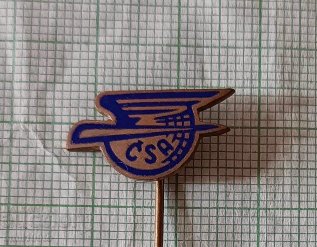 Emblemă - Compania aeriană CSA Cehoslovacia Emblemă - Compania aeriană CSA Cehoslovacia