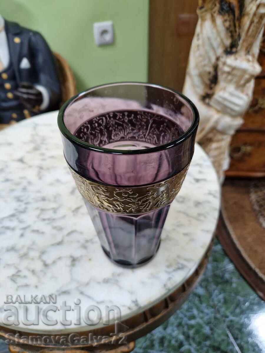 Auction Wonderful antique glass vase Moser Auction Wonderful antique glass vase Moser