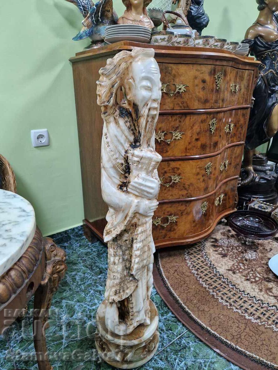 Unique Large Chinese Stone Figure Statue - 5 Unique Large Chinese Stone Figure Statue - 5