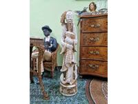 Уникална голяма китайска каменна фигура статуетка