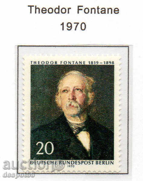 1970. Berlin. Theodore Fontane (1860-1931), writer. 1970. Berlin. Theodore Fontane (1860-1931), writer.