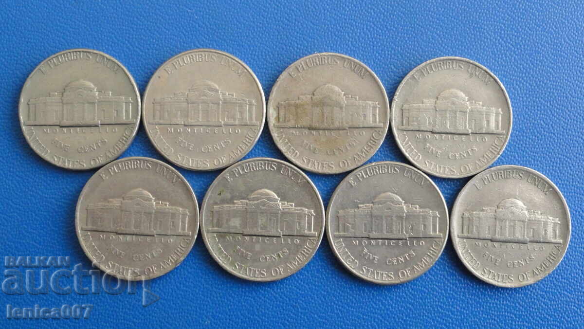 SUA - 5 cenți (8 bucăți) - 6