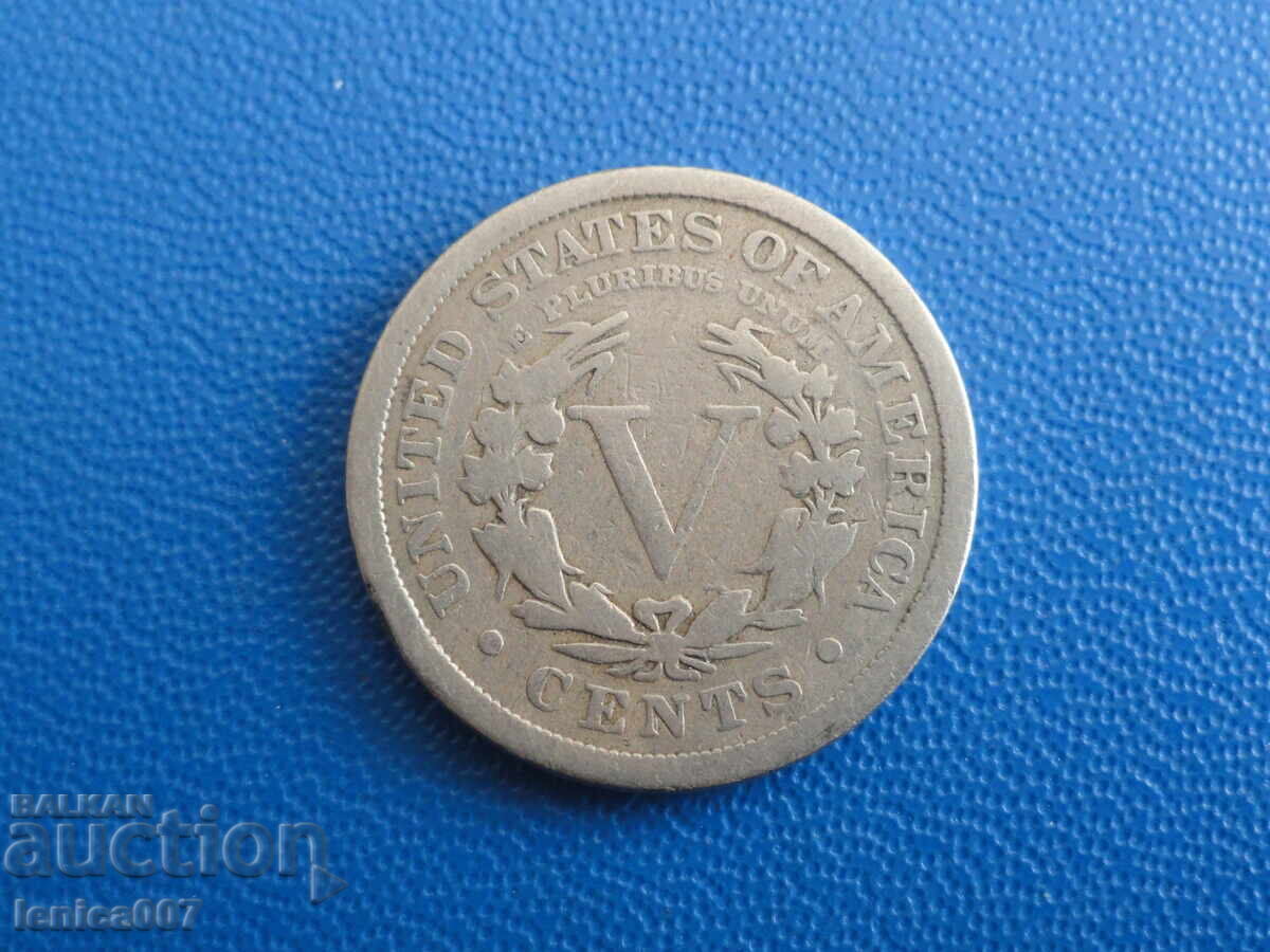 SUA 1912 - 5 cenți (m) cu preț 9.40 BGN | € 4.81