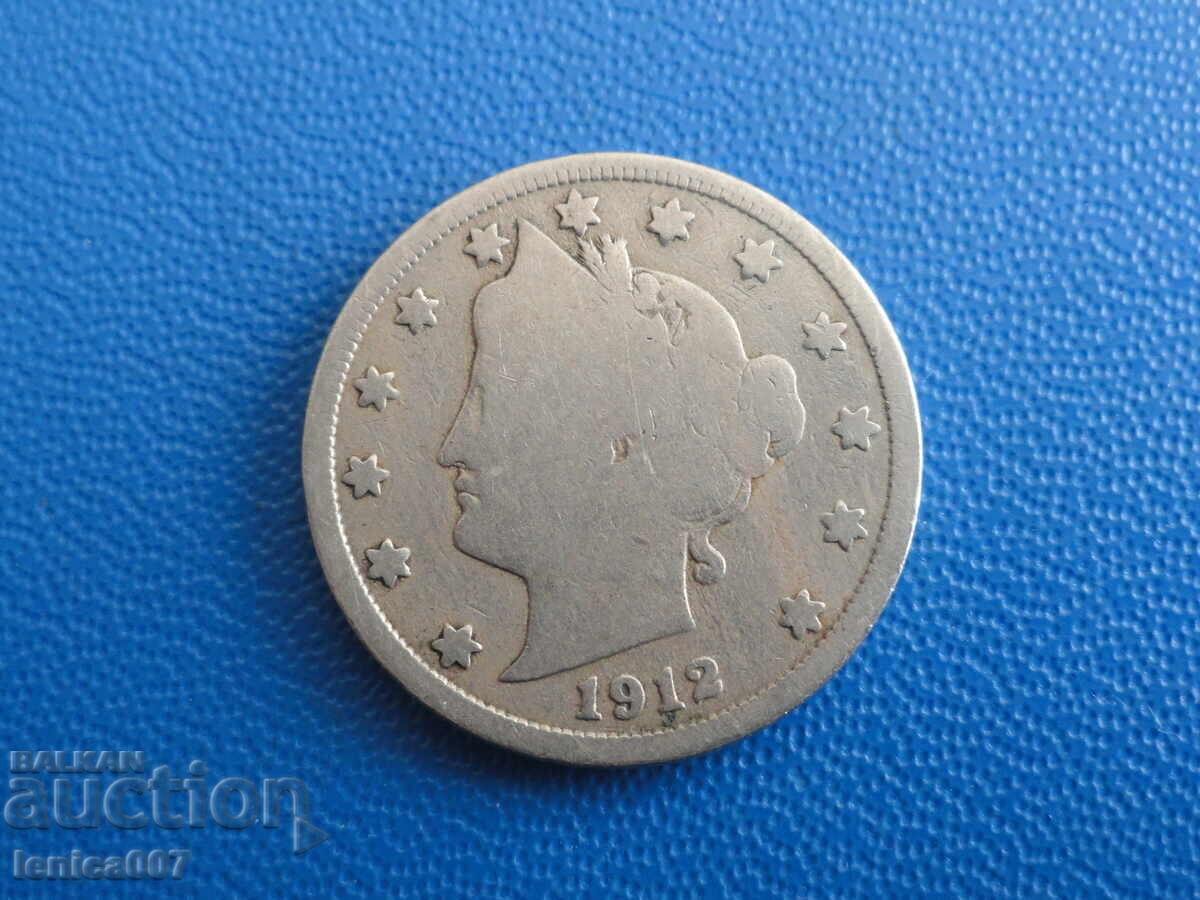 SUA 1912 - 5 cenți (m)