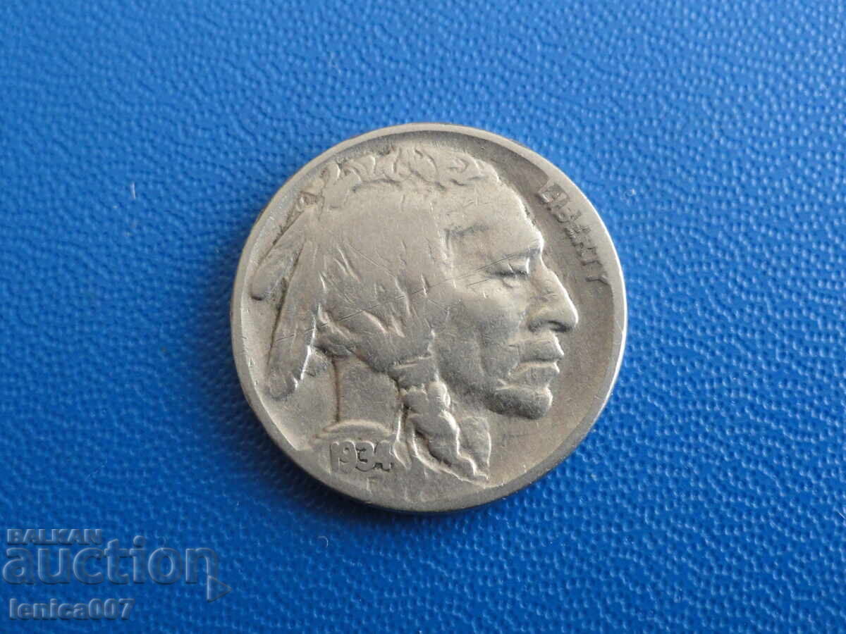 SUA 1934 - 5 cenți (m) - 5