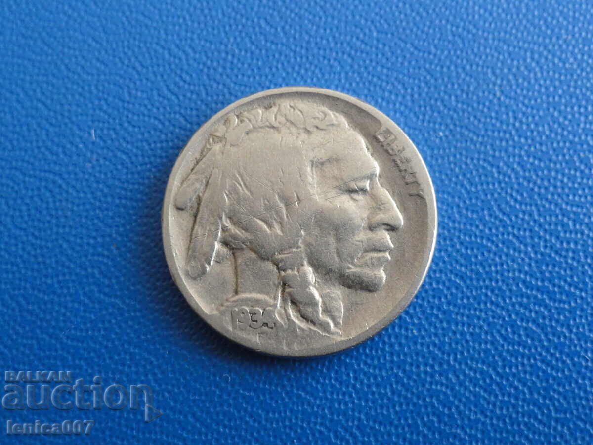 SUA 1934 - 5 cenți (m)