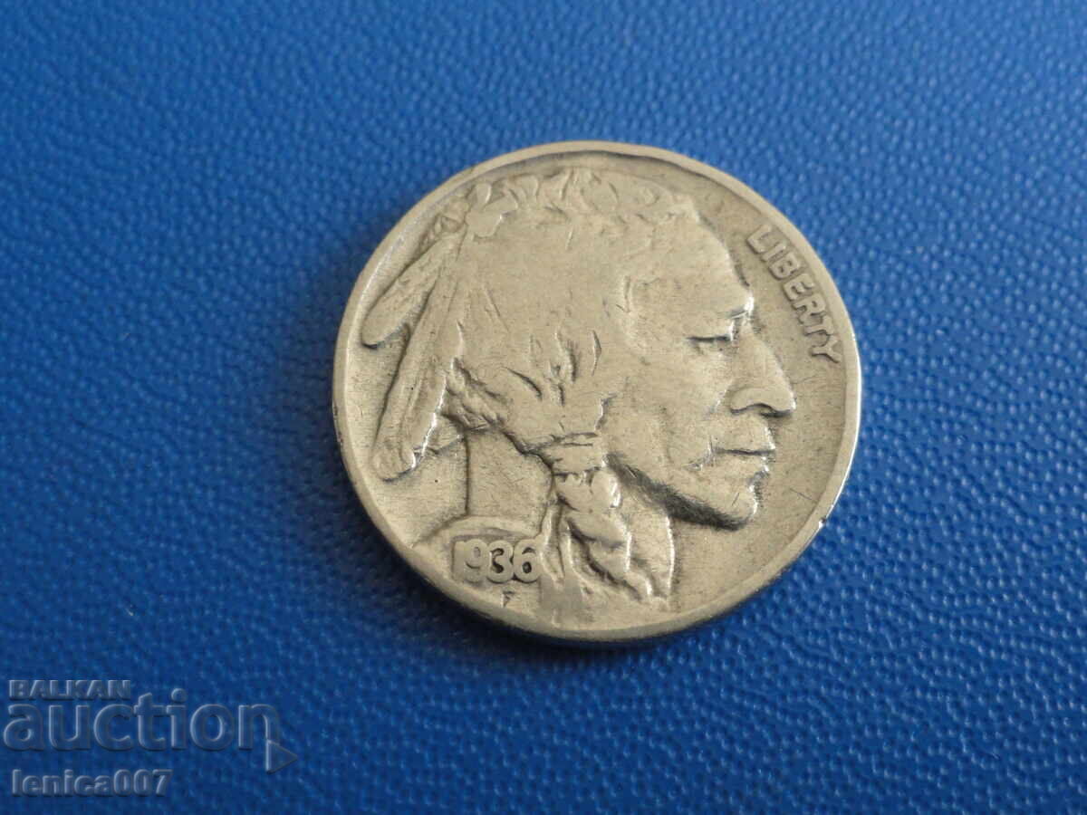 ΗΠΑ 1936 - 5 σεντ (μ) - 5