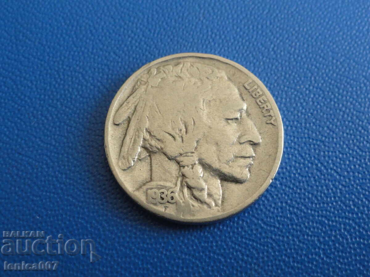 ΗΠΑ 1936 - 5 σεντ (μ)