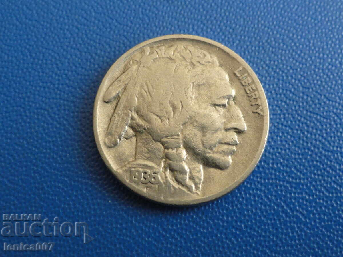 Auction USA 1936 - 5 cents (1) (m) Auction USA 1936 - 5 cents (1) (m)