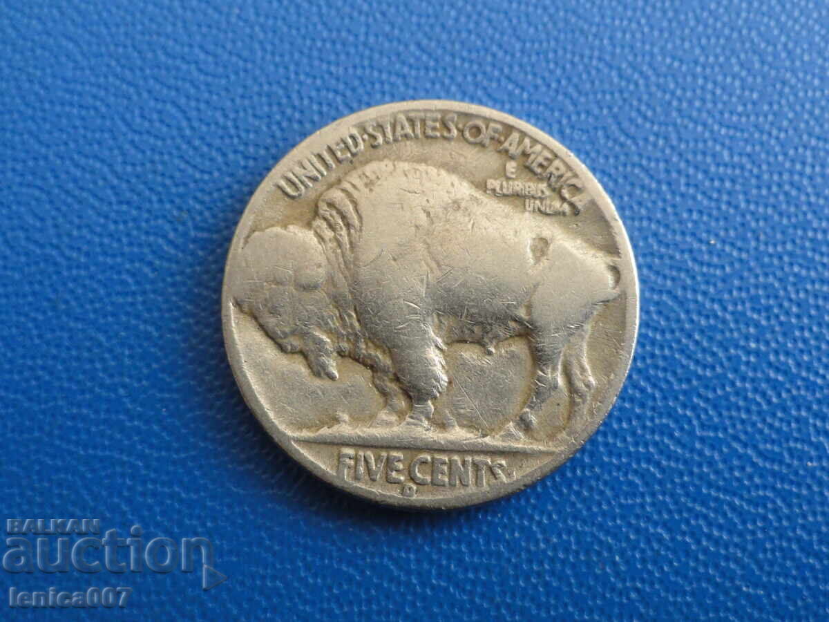 SUA 1937 - 5 cenți (D) (m) cu preț 9.80 BGN | € 5.01