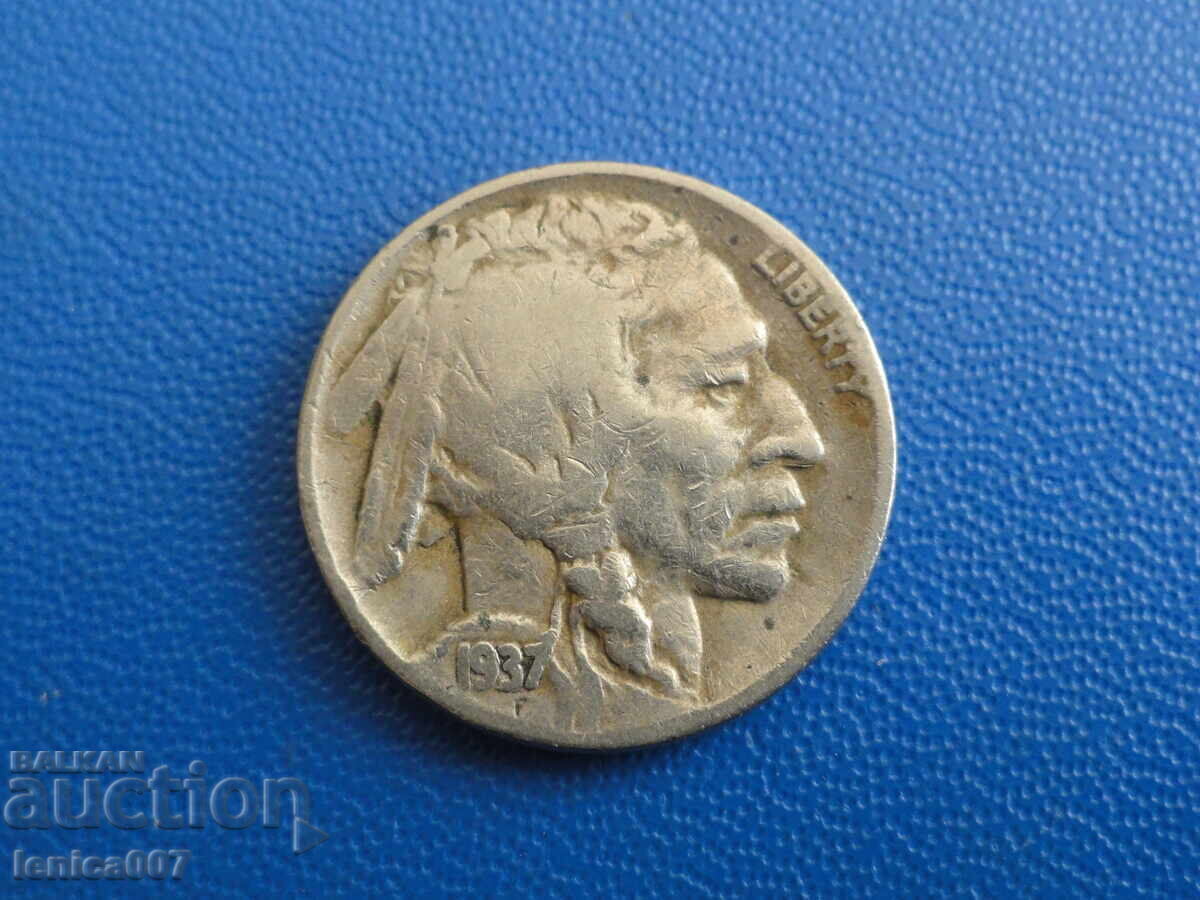 SUA 1937 - 5 cenți (D) (m) - 5