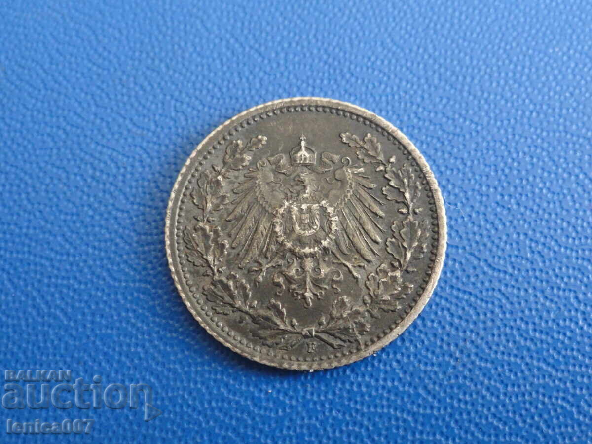 Доставка на Германия 1916г. - 1/2 марка F (м) Доставка на Германия 1916г. - 1/2 марка F (м)