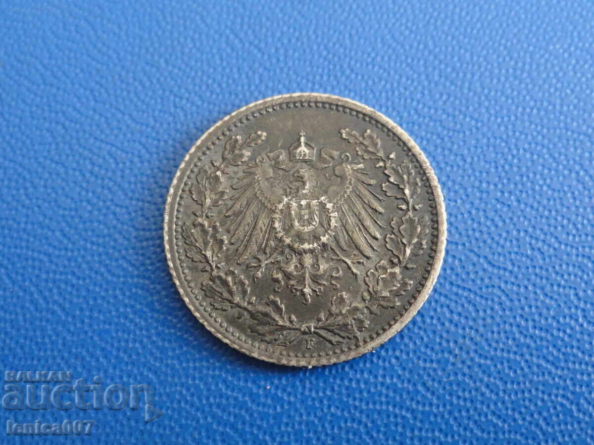 Германия 1916г. - 1/2 марка F (м) - 6 Германия 1916г. - 1/2 марка F (м) - 6