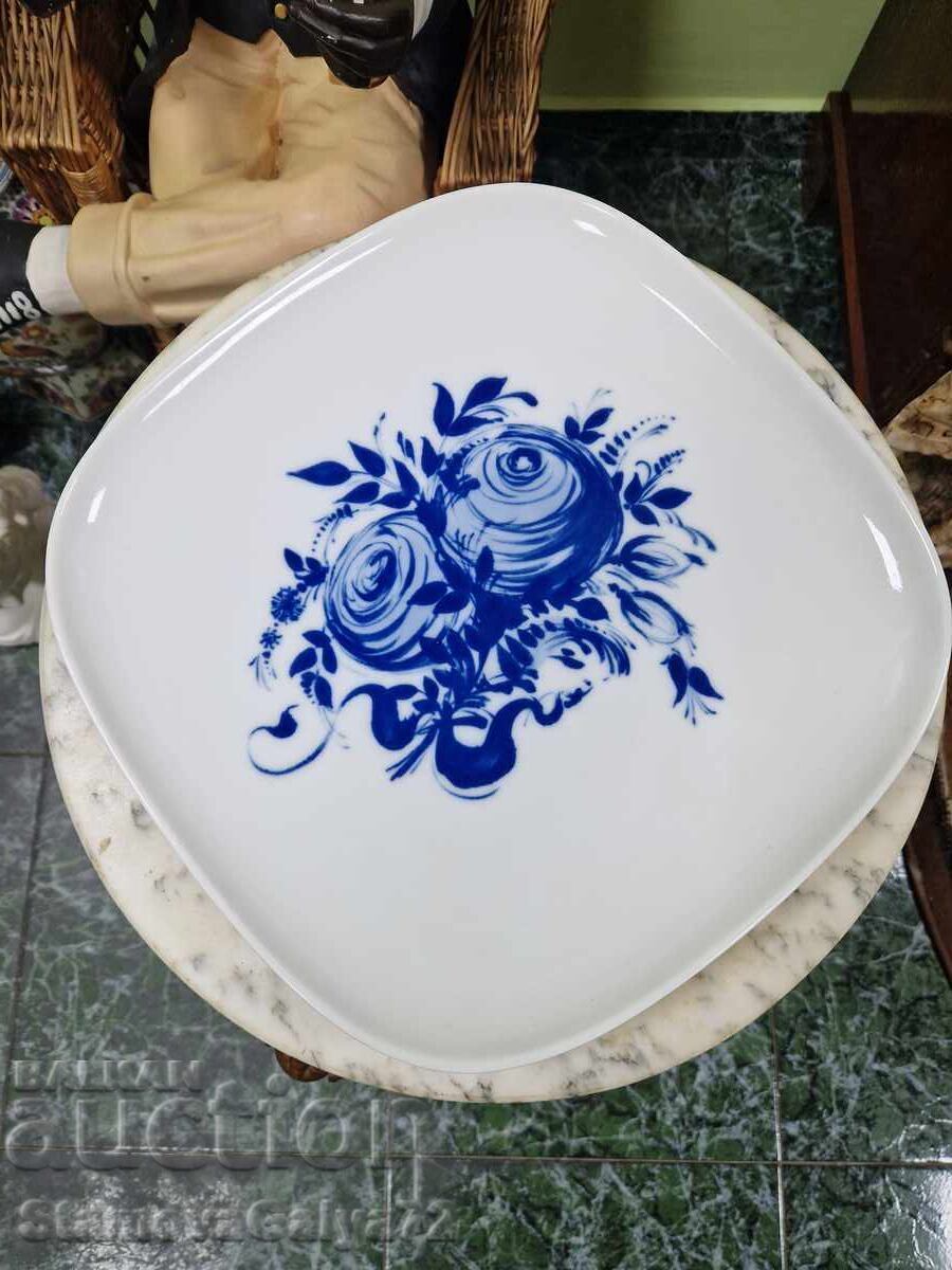Auction  Large Antique Porcelain Wall Plate by Rosenthal