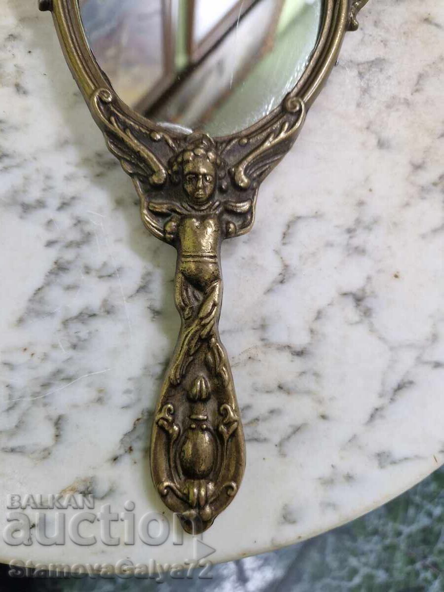 Auction Magnificent antique Baroque bronze mirror Auction Magnificent antique Baroque bronze mirror