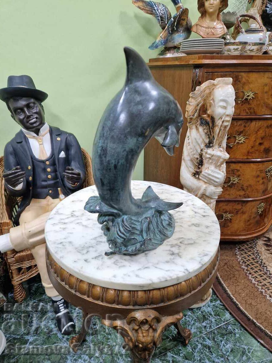 Auction  Top Antique French Bronze Figure - Fountain Tap