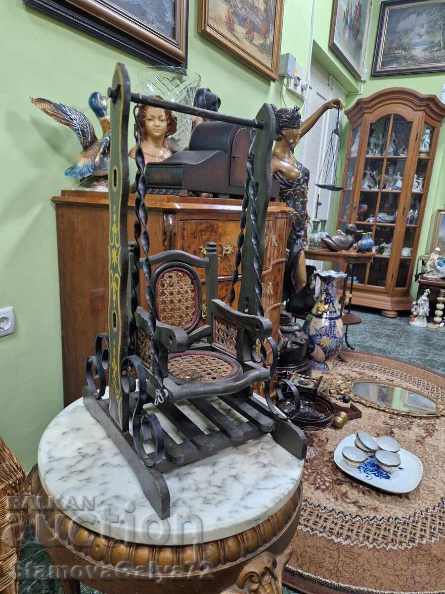 Delivery of Unique large antique doll cradle - Original Delivery of Unique large antique doll cradle - Original