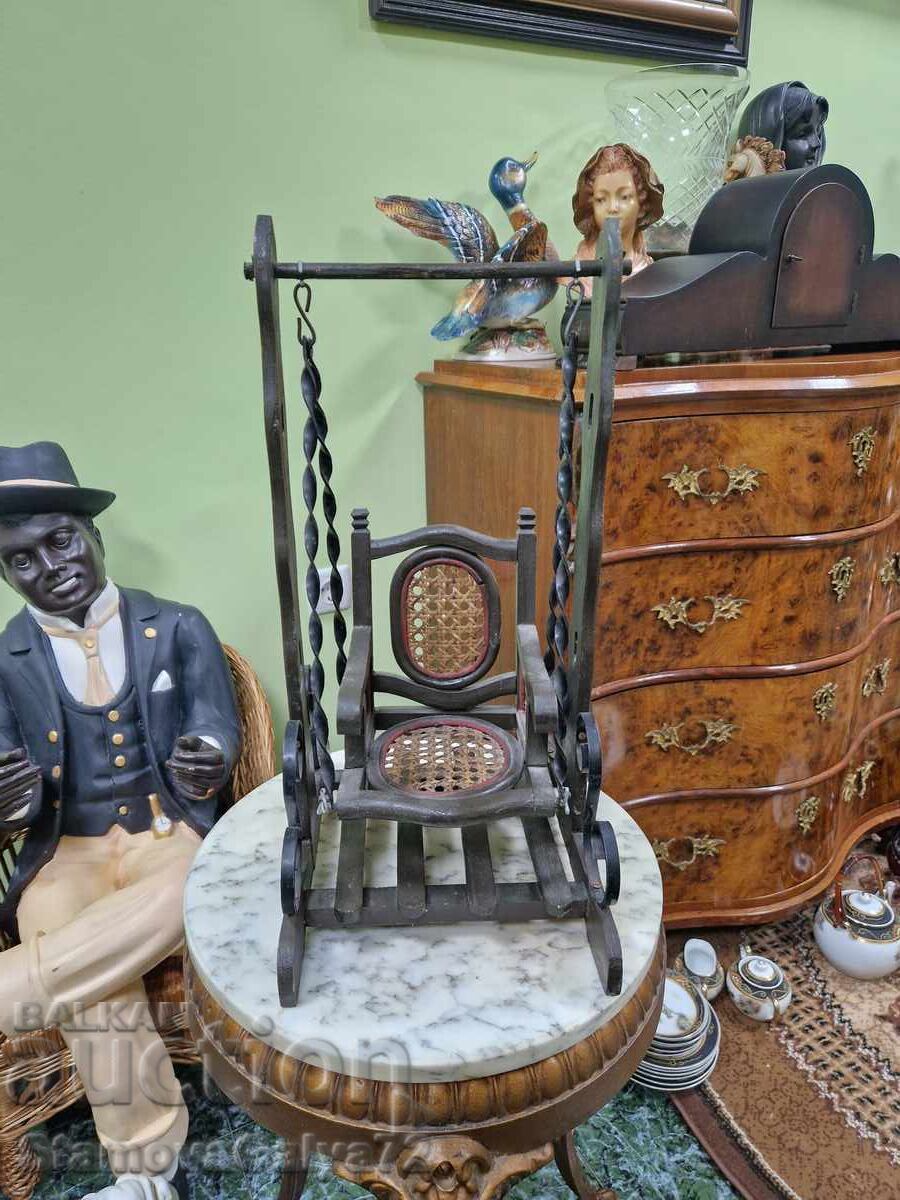 Unique large antique doll cradle - Original Unique large antique doll cradle - Original