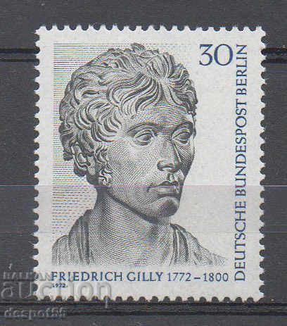 1972. Berlin. 200 g. from the birth of Friedrich Gilly, architect 1972. Berlin. 200 g. from the birth of Friedrich Gilly, architect