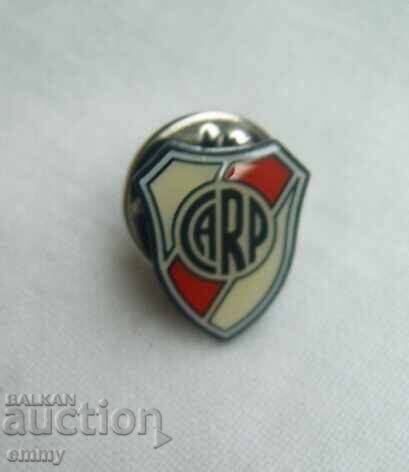 Значка футбол - Клуб Атлетико "Ривър Плейт", Аржентина Значка футбол - Клуб Атлетико "Ривър Плейт", Аржентина