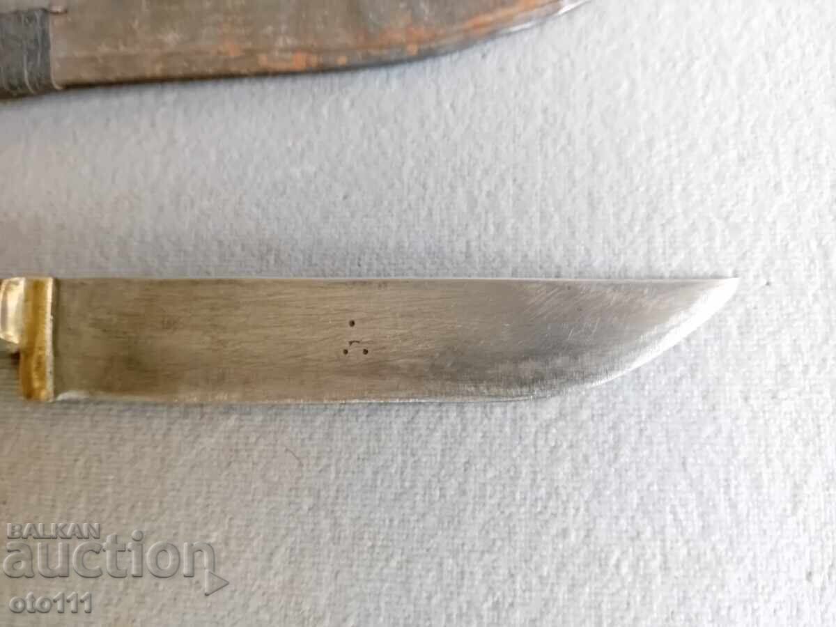 OLD FORGED SHEPHERD KNIFE - BUFFALO HORN with price 80.00 BGN | € 40.90 OLD FORGED SHEPHERD KNIFE - BUFFALO HORN with price 80.00 BGN | € 40.90