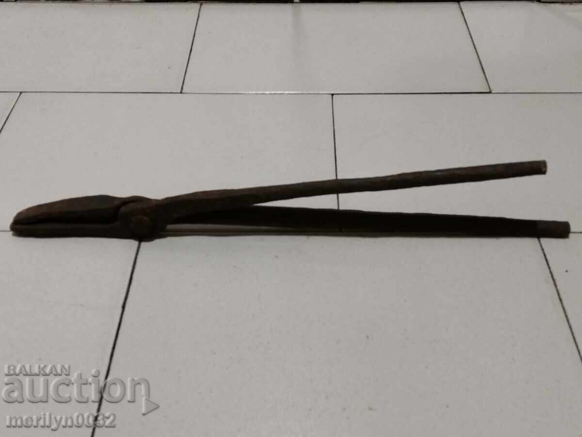 Παλιά λαβίδα σιδηρουργού, σφυρήλατο σίδερο, εργαλείο - 6 Παλιά λαβίδα σιδηρουργού, σφυρήλατο σίδερο, εργαλείο - 6